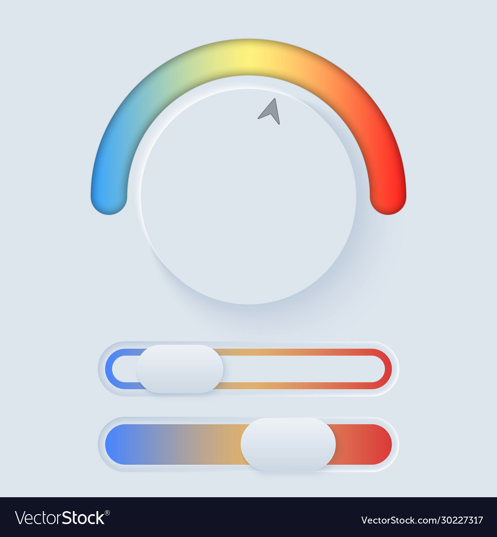 Neumorph ui kit Vector Image Neumorph ui kit
