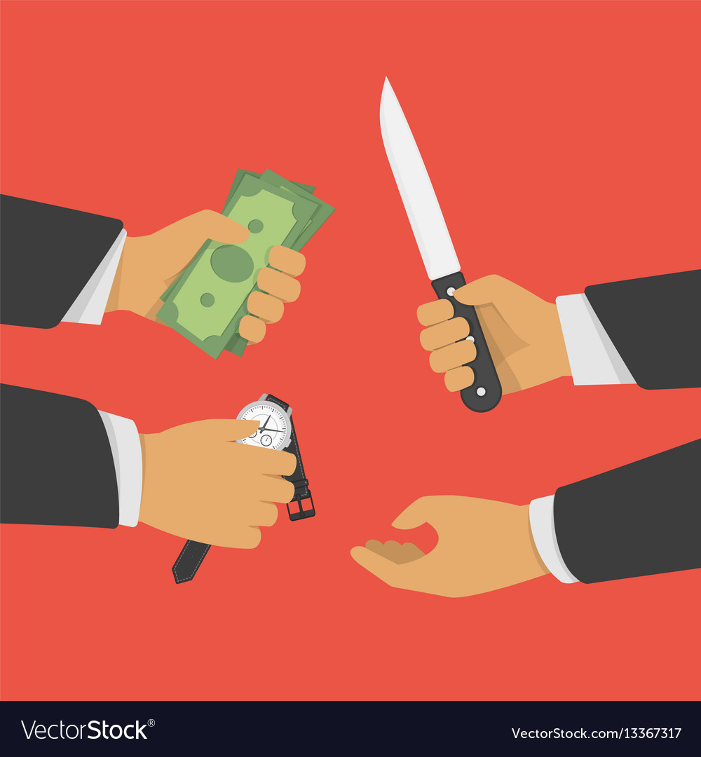 Robbery Royalty Free Vector Image Vectorstock