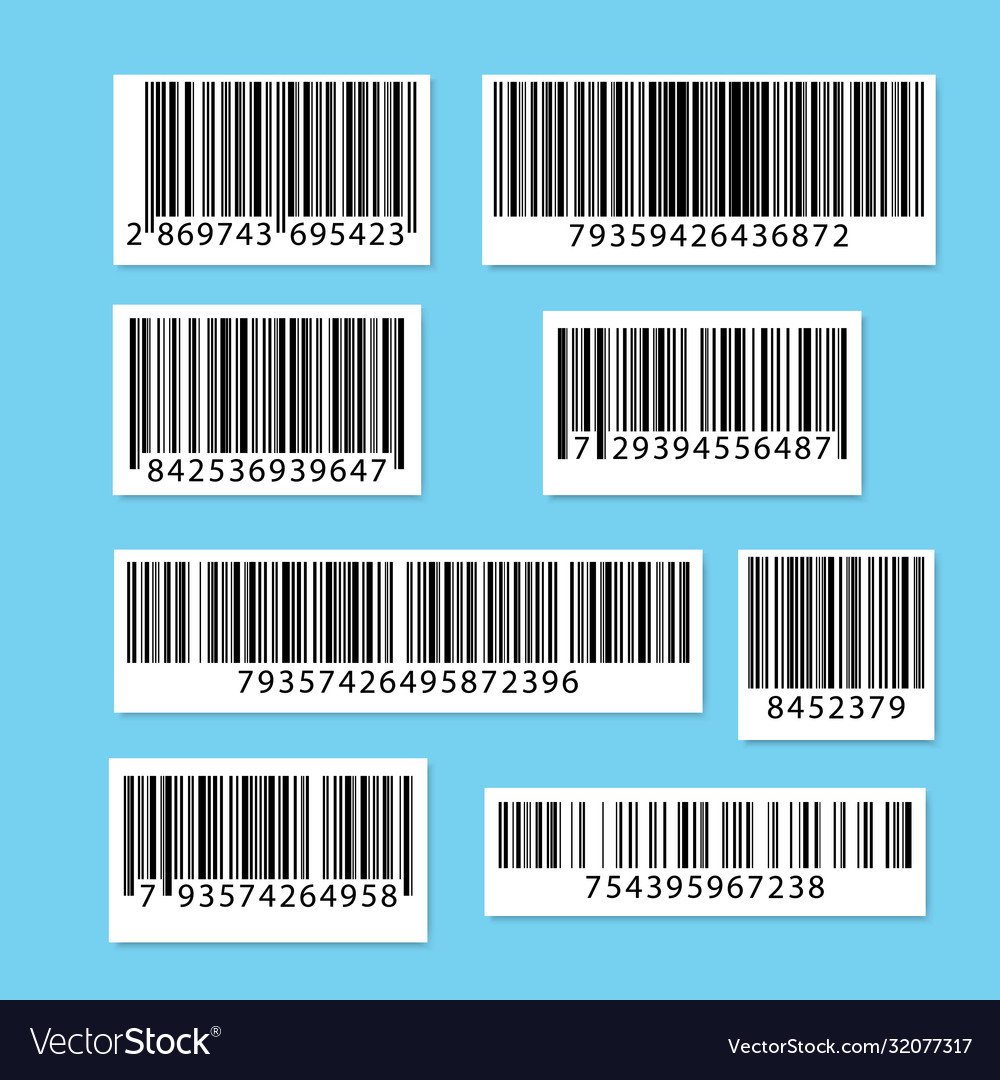 Set barcodes collection qr codes vector image Set barcodes collection qr codes