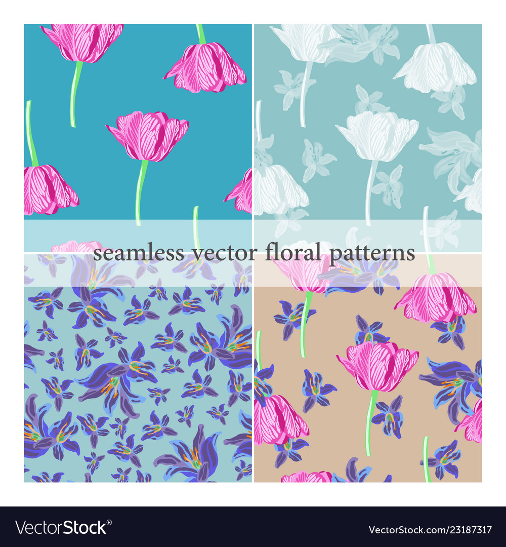 Set of seamless patterns