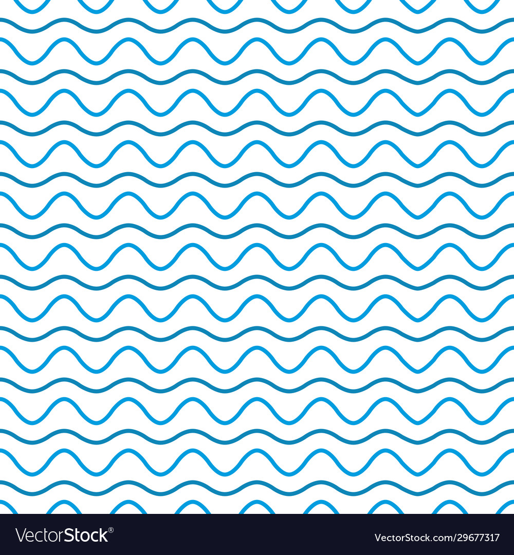 Wave line and wavy zigzag pattern vector image Wave line and wavy zigzag pattern