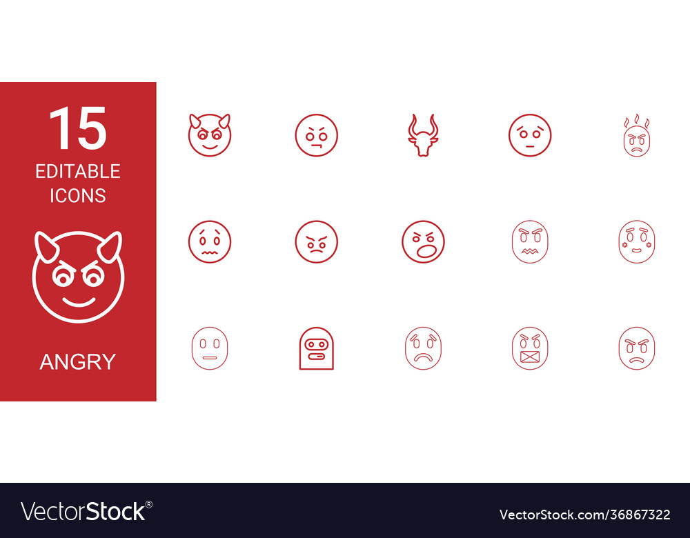 Angry icons