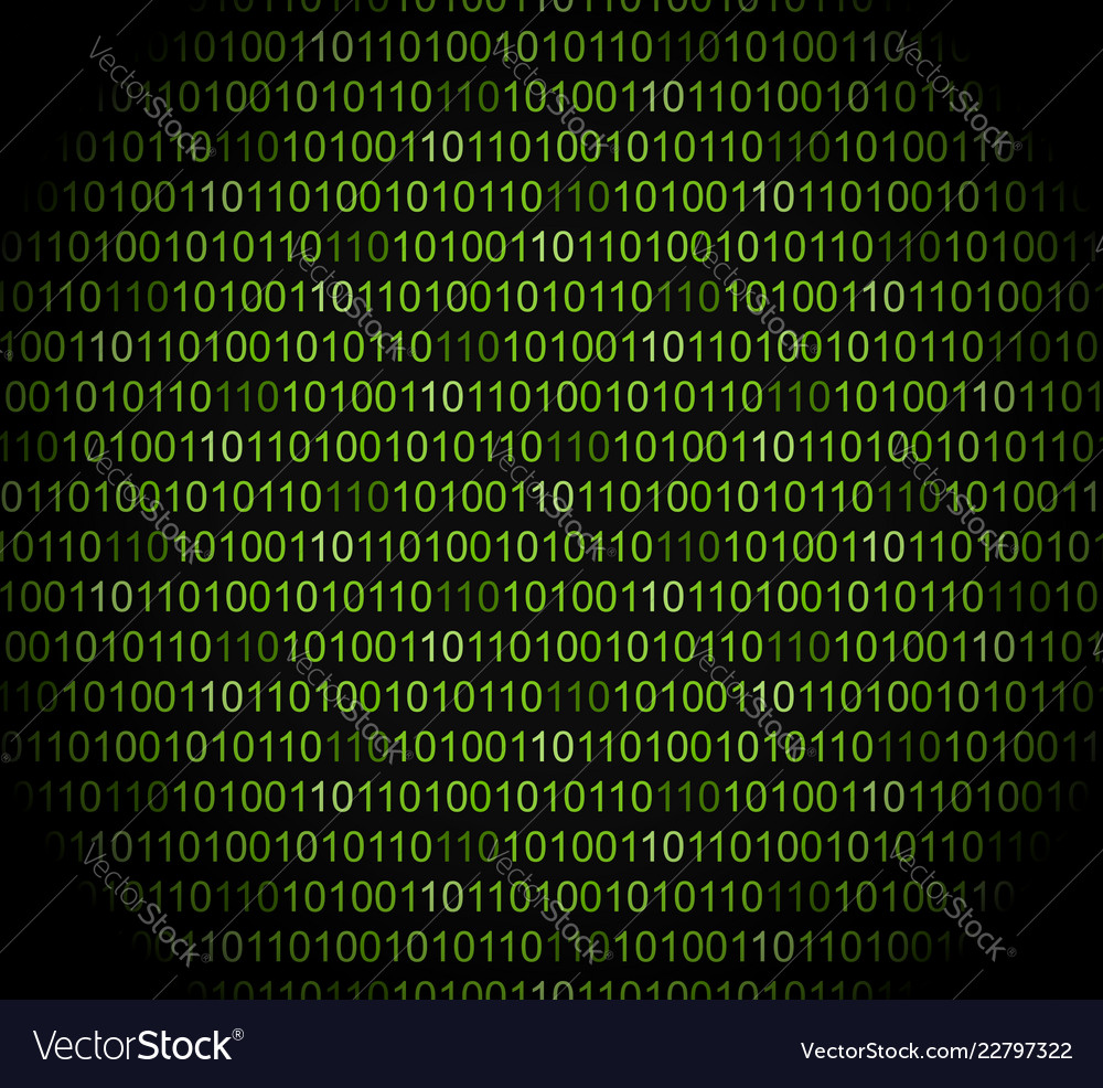 Binary background vector image Binary background