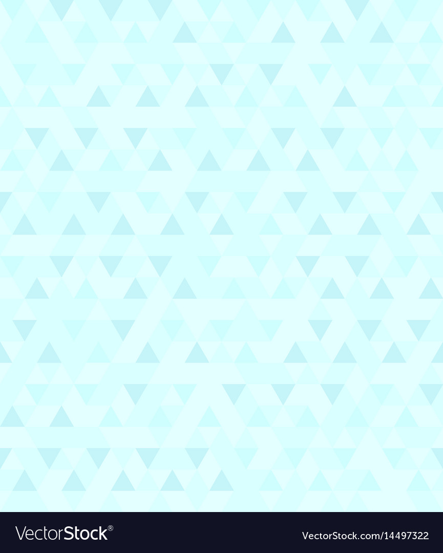 Cyan triangle pattern seamless Royalty Free Vector Image