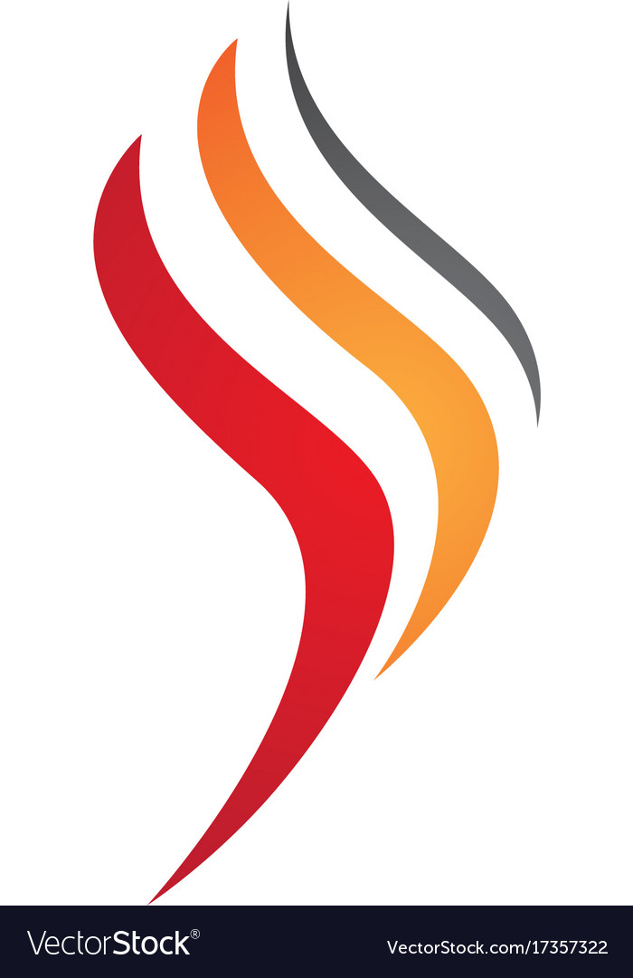 Fire flame logo template icon oil gas and energy