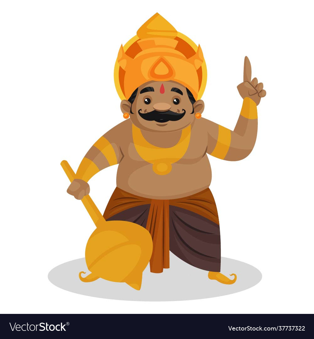 Kumbhakarna cartoon character Royalty Free Vector Image Kumbhakarna cartoon character Royalty Free Vector Image