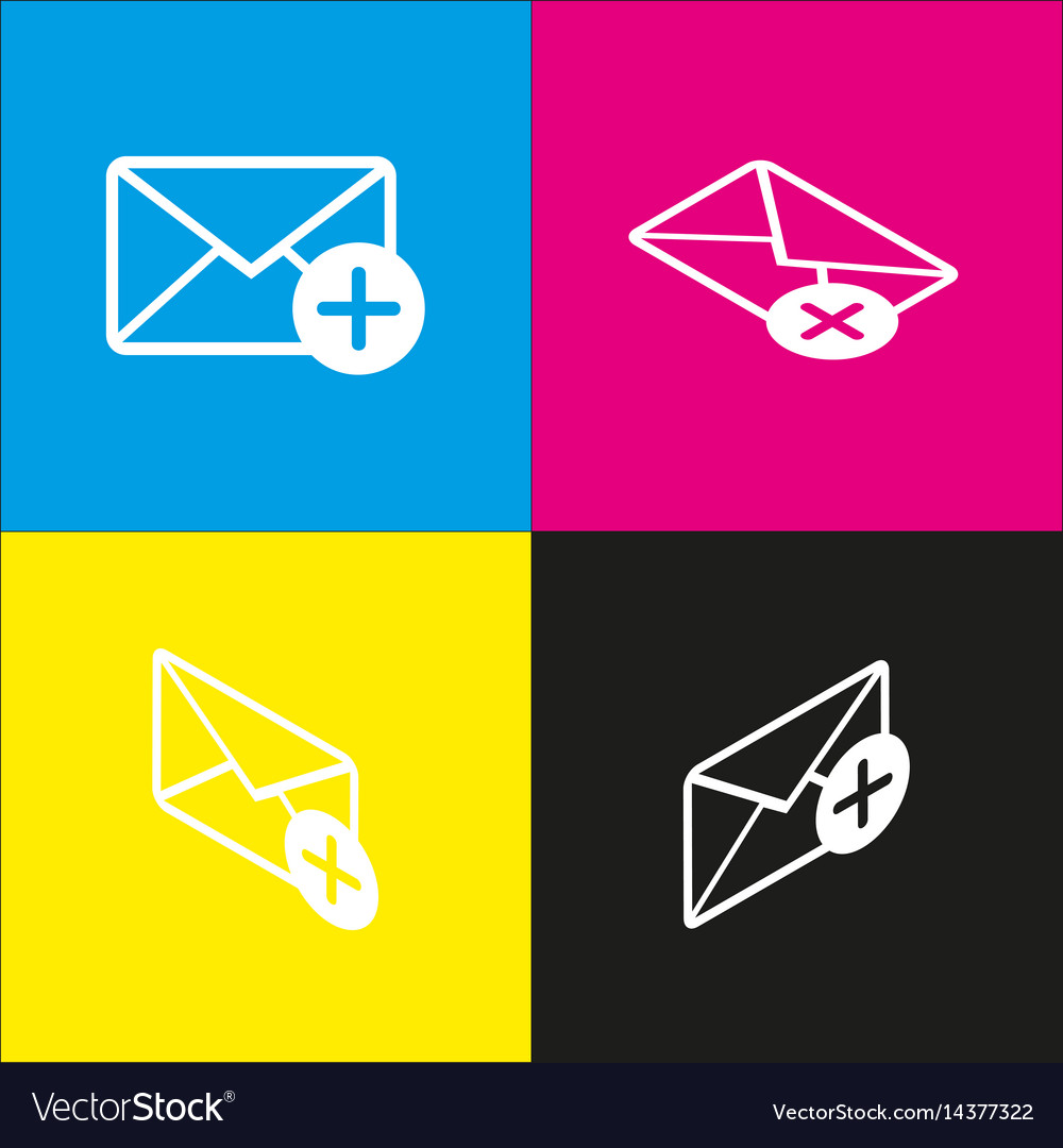 Mail sign with add mark
