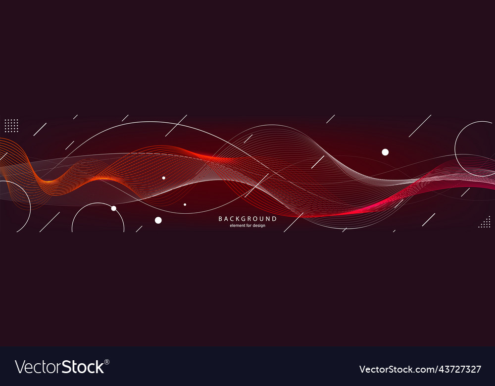 Abstract wave background element for design vector image Abstract wave background element for design