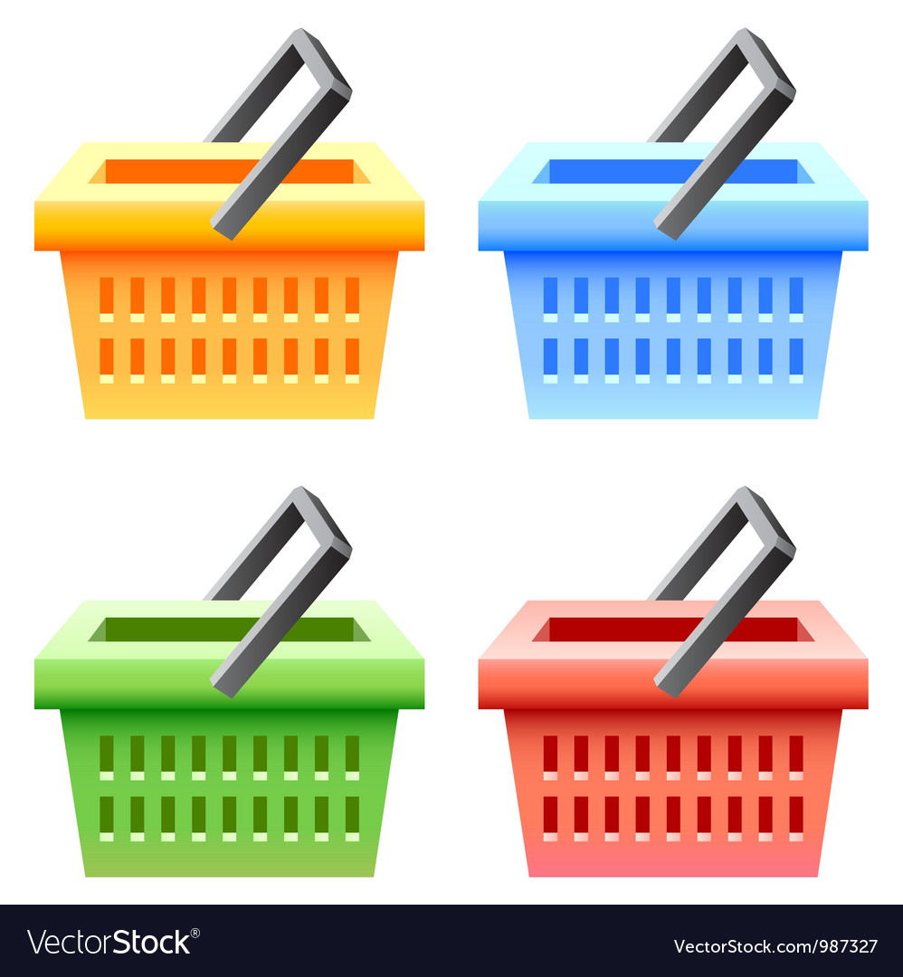 Basket Royalty Free Vector Image - VectorStock
