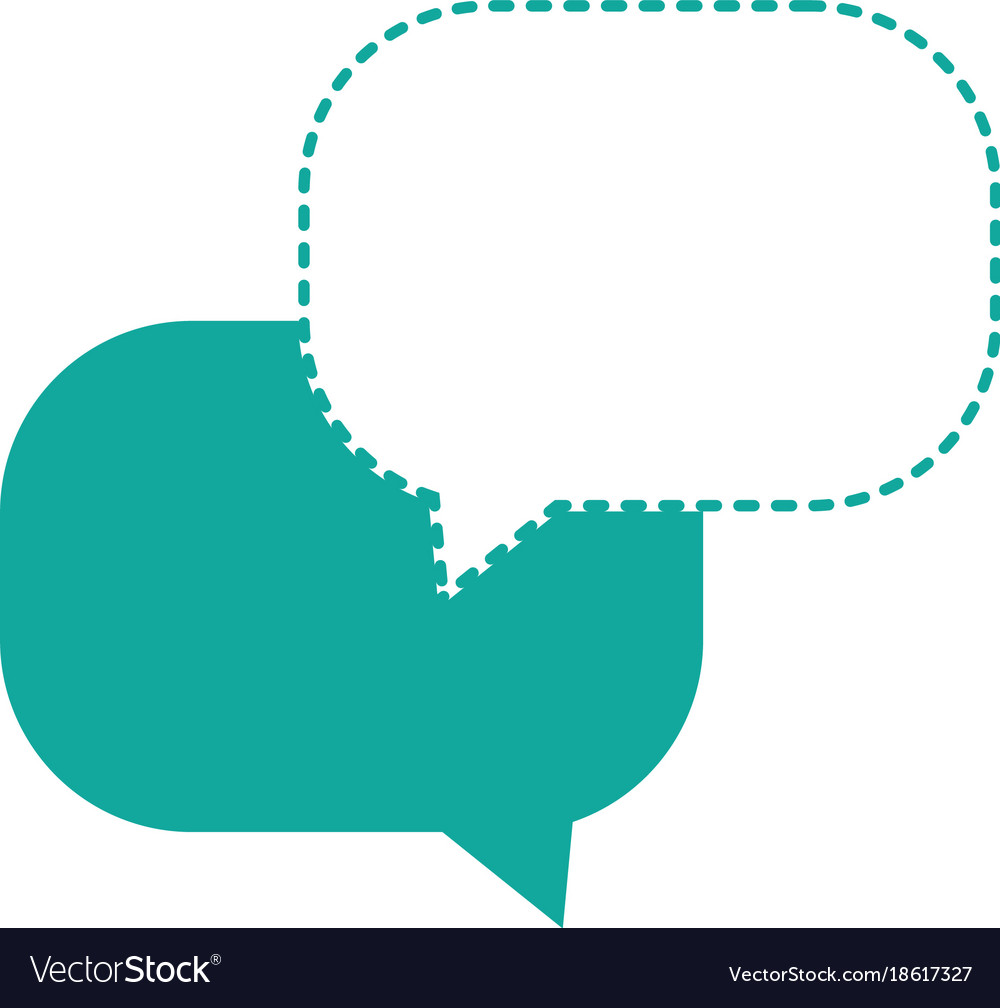 Dotted shape chat bubbles message text notes