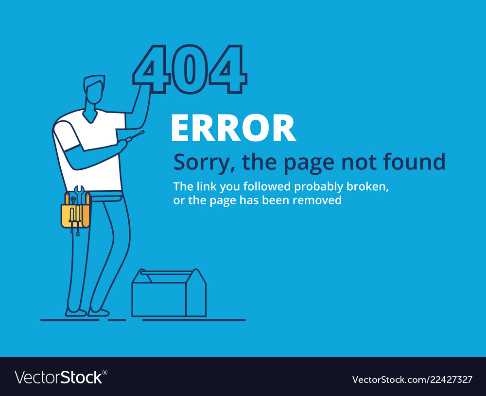 Error 404 page computer failure oops concept