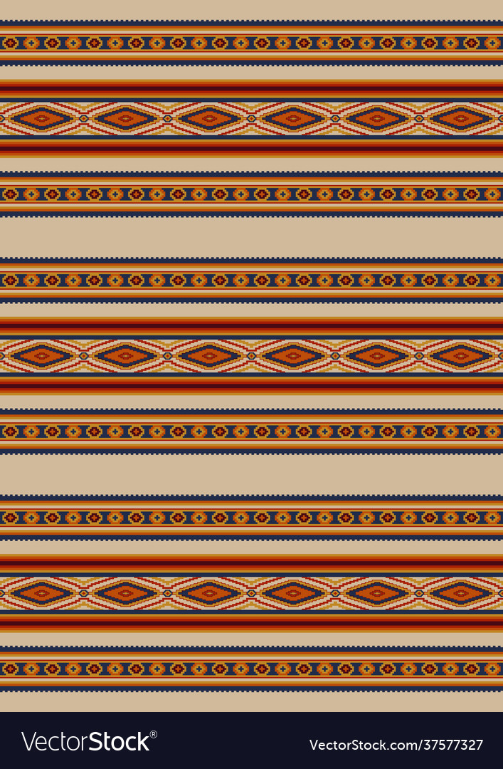 Ethnic seamless pattern mexican blanket Royalty Free Vector