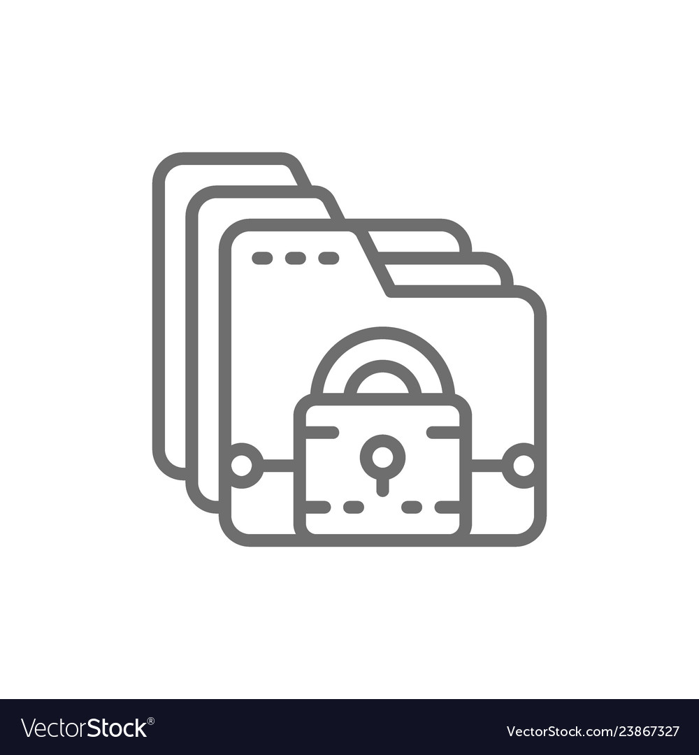 Folder with lock file protection data security