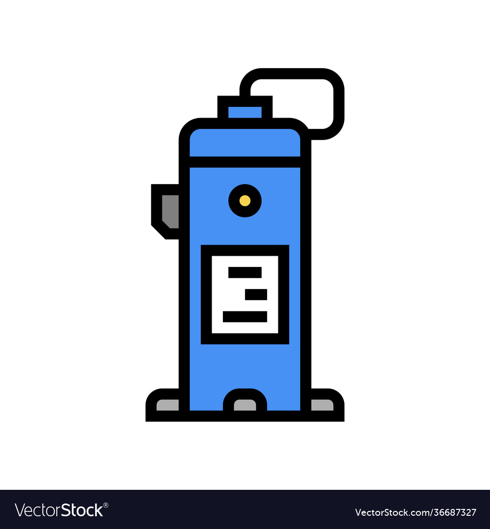 Industrial air compressor color icon