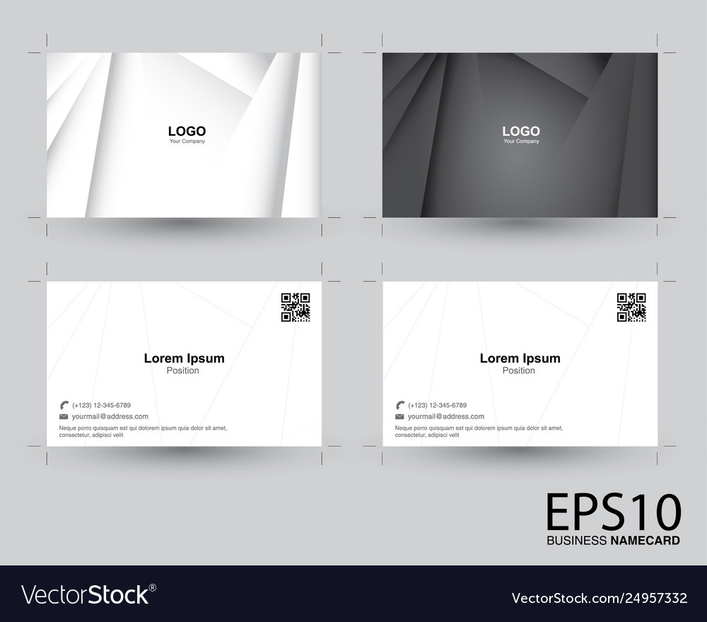 Abstract gradient gray color namecard pattern Vector Image Abstract gradient gray color namecard pattern
