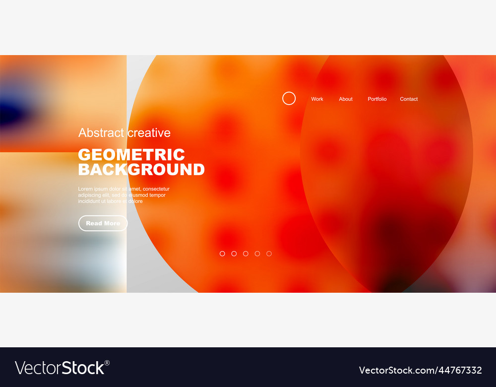 Bright fluid gradient circles abstract background vector image Bright fluid gradient circles abstract background