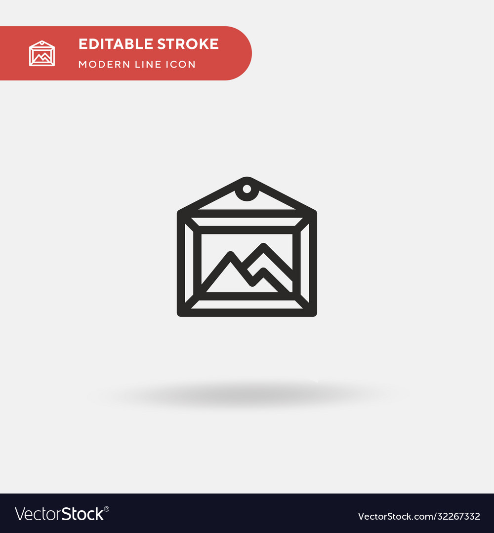 Frame simple icon symbol Vector Image Frame simple icon symbol
