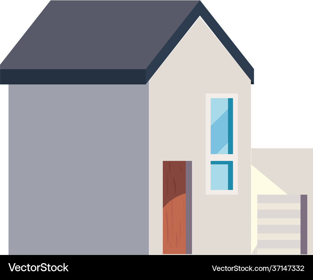 House with ladders Royalty Free Vector Image - VectorStock