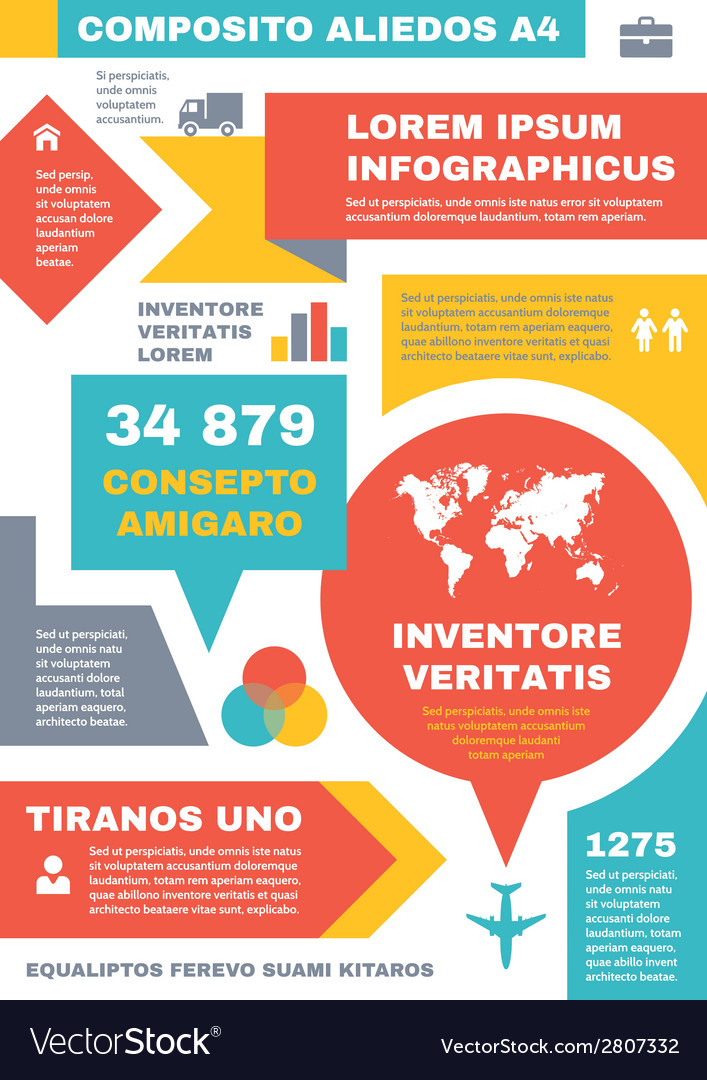 Infographic Business Concept On Vertical A4 Format