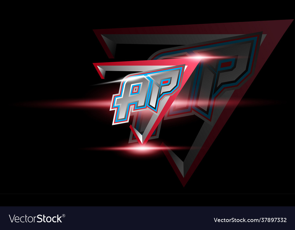 Initial ap with shield letters monogram