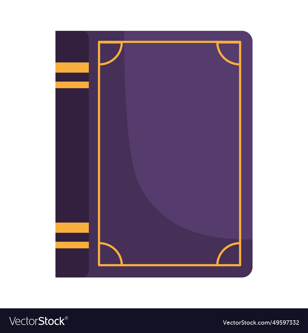 Purple book Royalty Free Vector Image VectorStock
