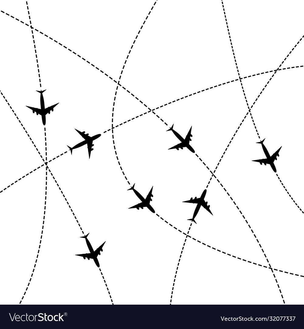 Flugzeug Route Hintergrund