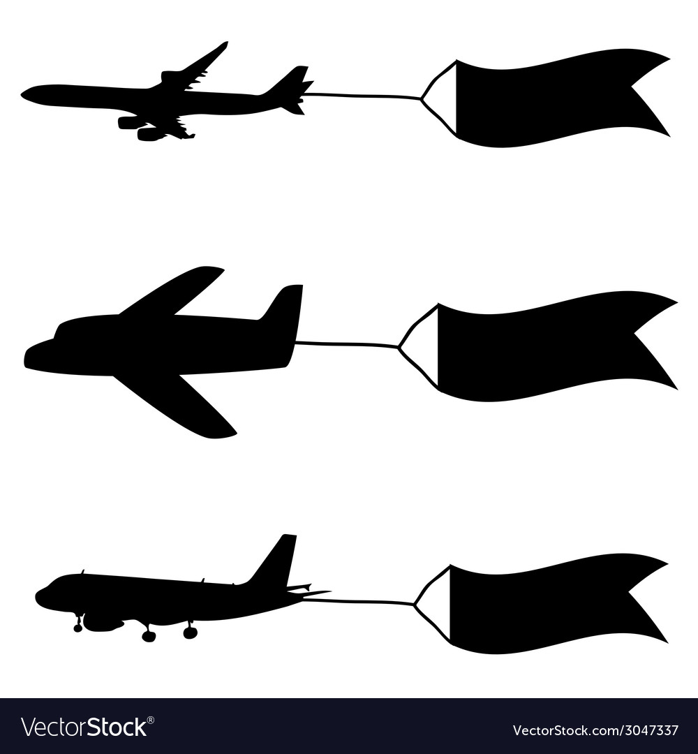Airplane with flags Royalty Free Vector Image VectorStock