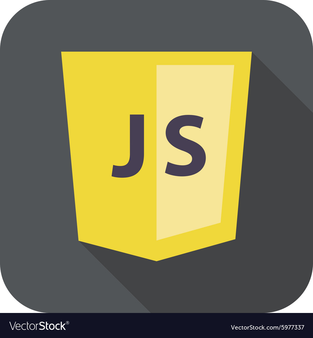 Flat of web development shield