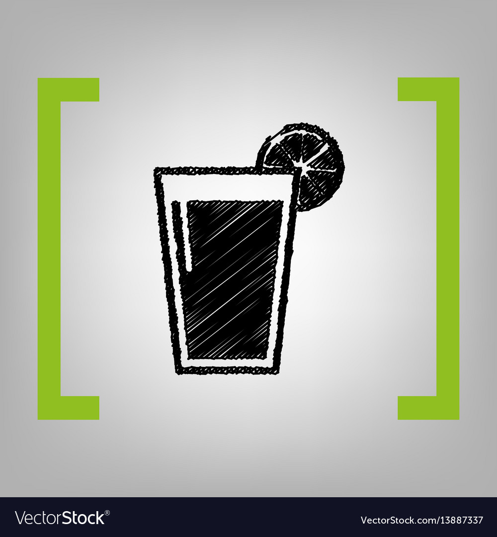 Glass of juice icons black scribble icon