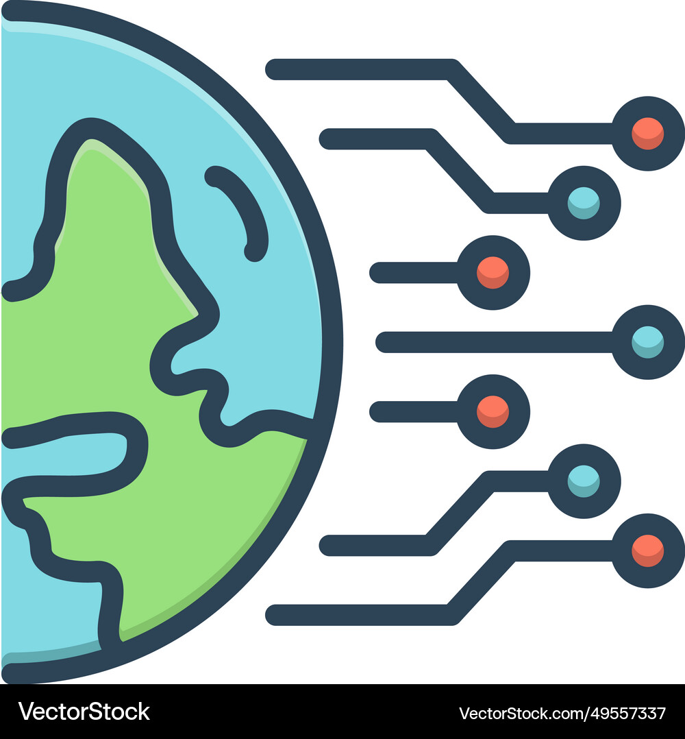Global data Royalty Free Vector Image - VectorStock
