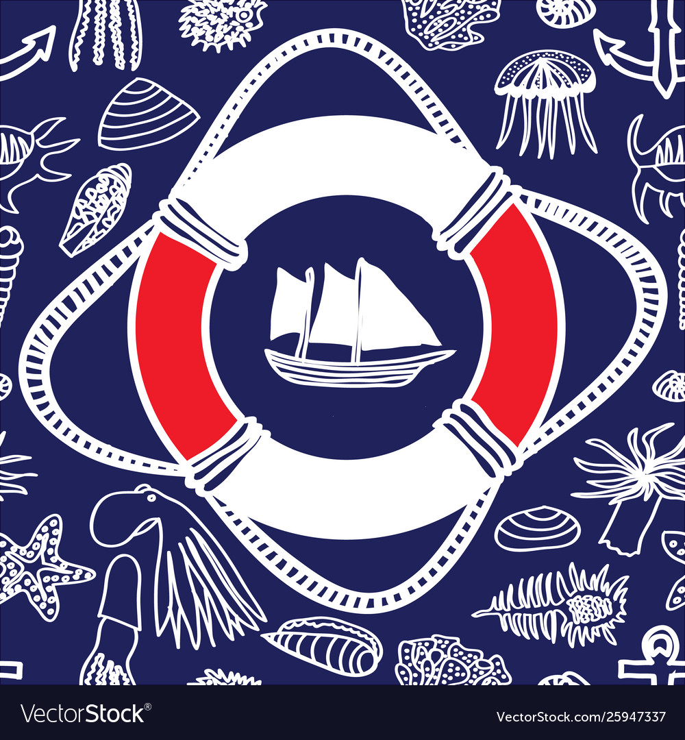 Nautical Seashell Pattern