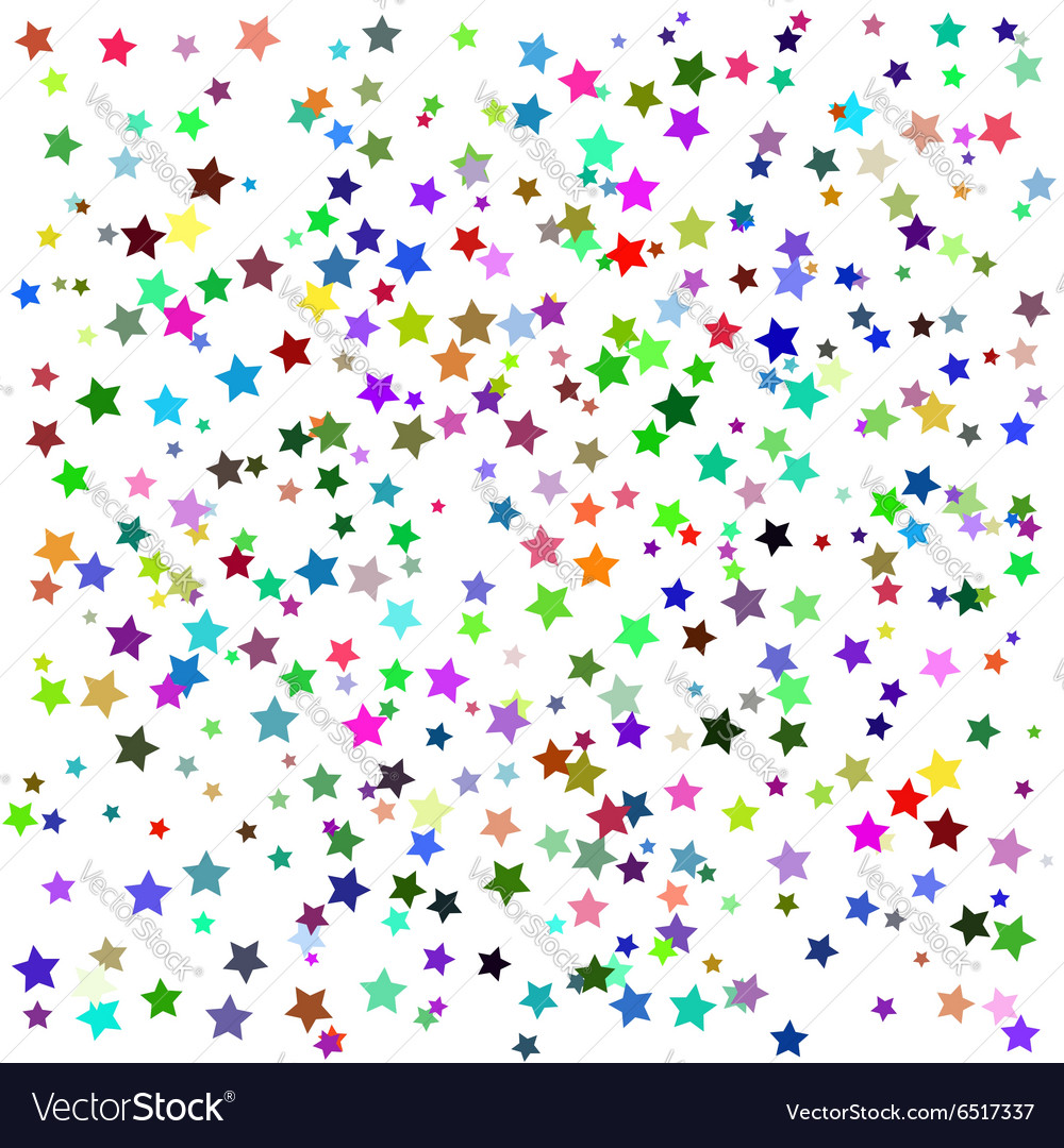 Set of colorful stars