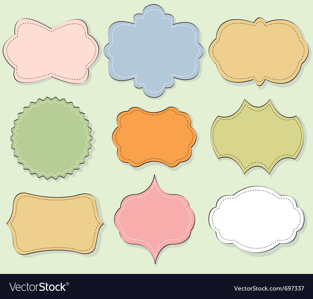 Set of vintage frames Royalty Free Vector Image