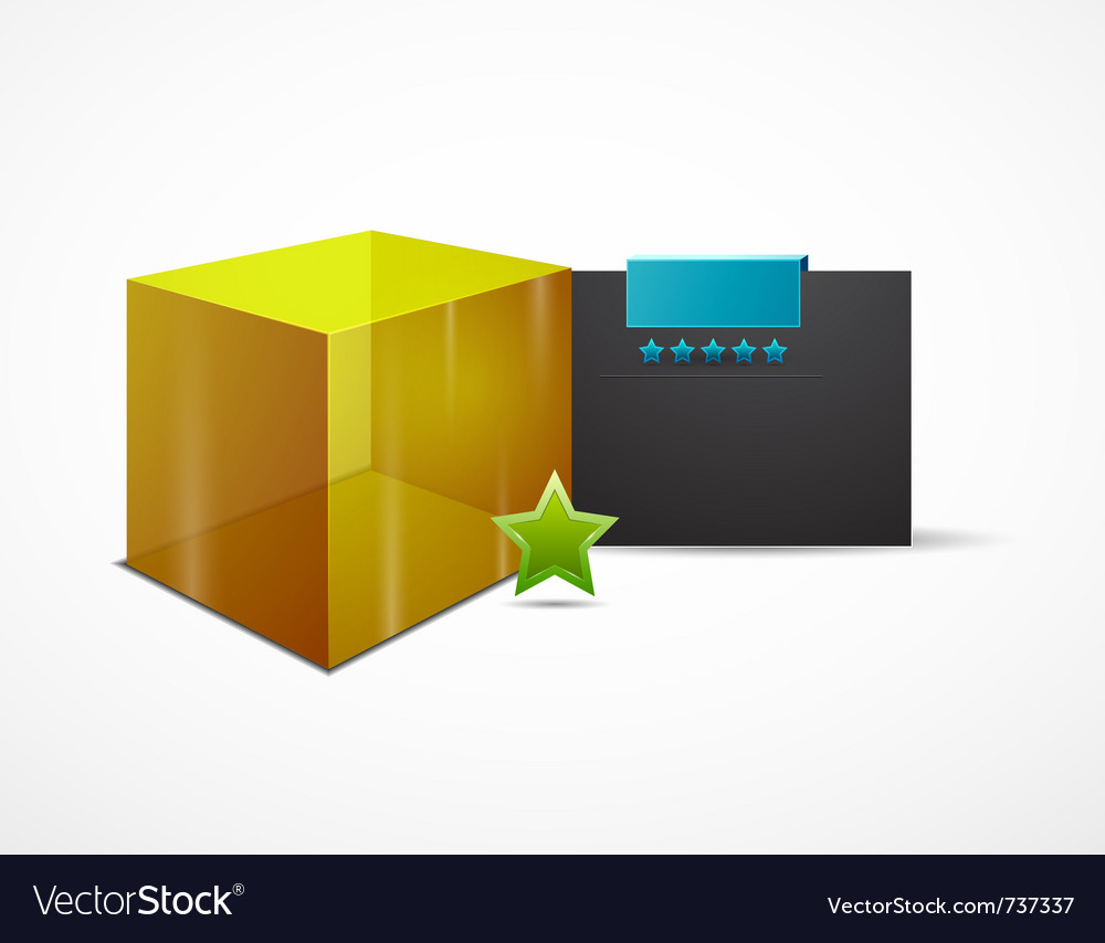 Web box design template