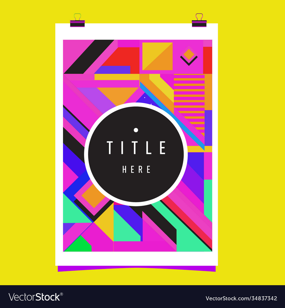 Abstract colorful geometric pattern background