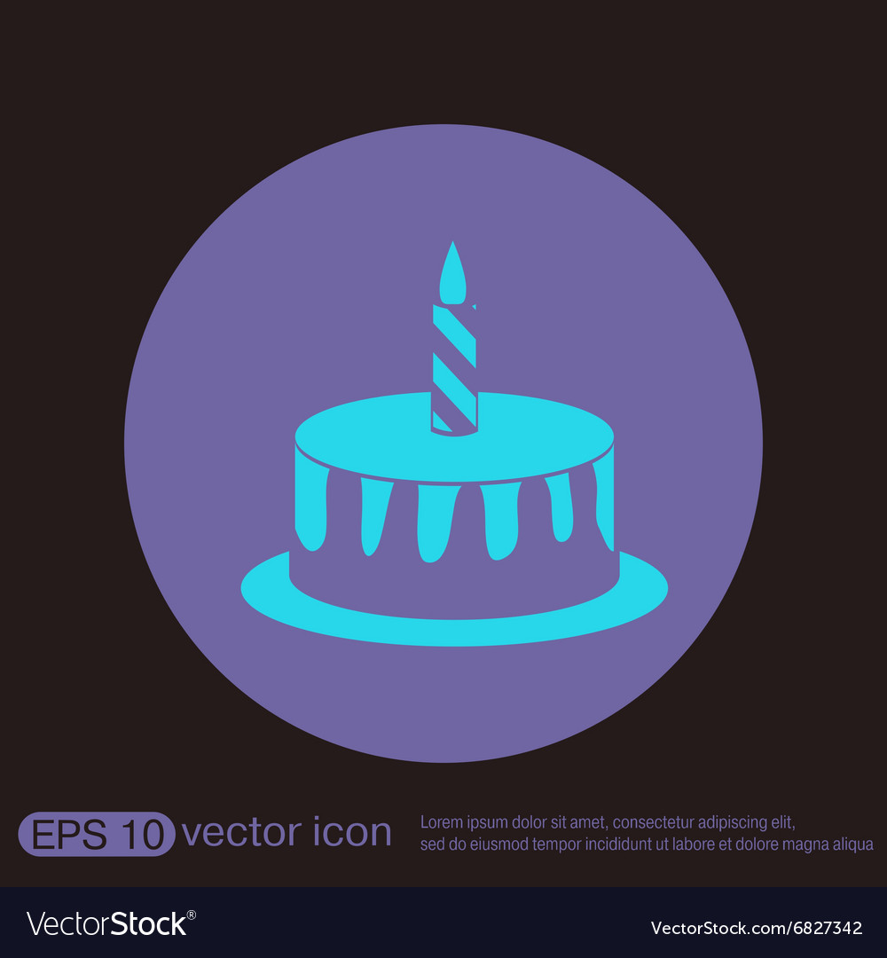 Birthday cake icon