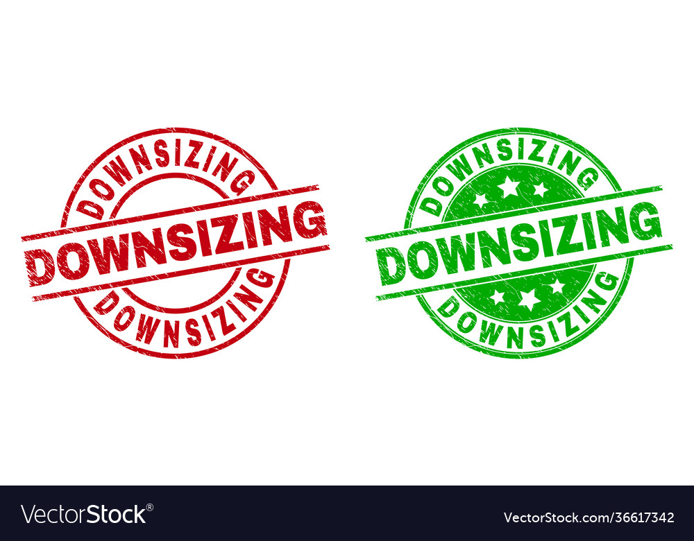Downsizing round seals using distress surface