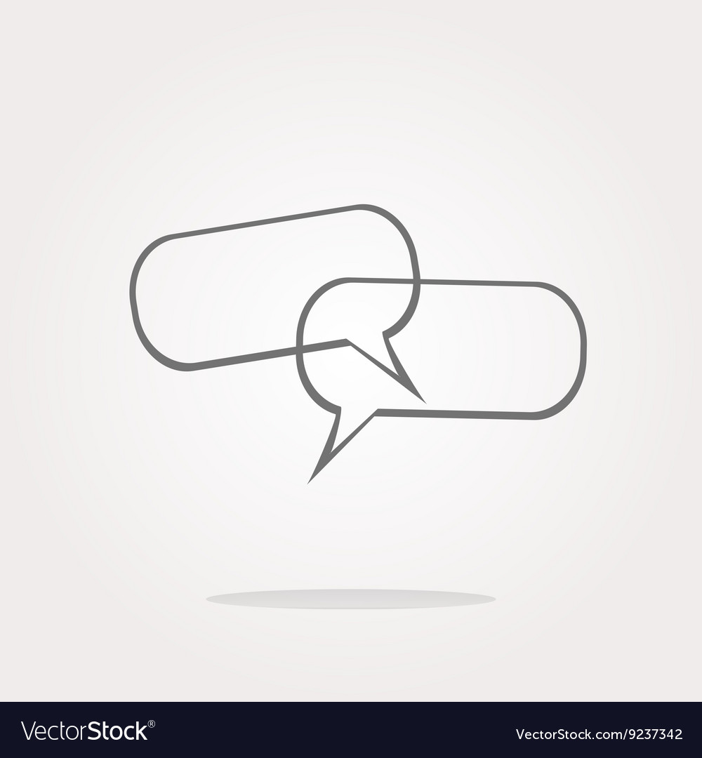 Glossy empty speech bubble web button icon
