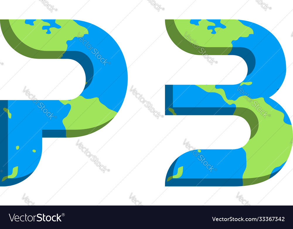 Initial pb logo design with world map style
