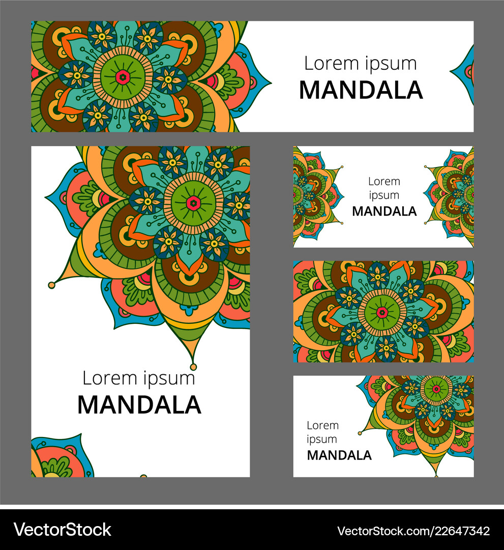 Mandala Pattern Design Template May Be Used For Vector Image