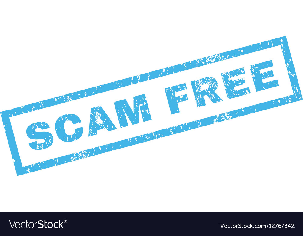 Scam free rubber stamp