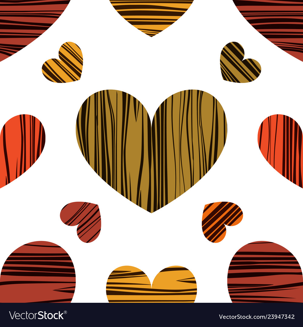 Seamless pattern background with colorful hearts vector image Seamless pattern background with colorful hearts