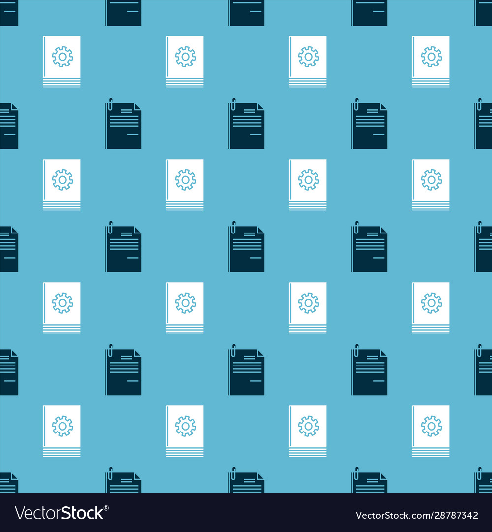 Set file document and paper clip user manual vector image Set file document and paper clip user manual