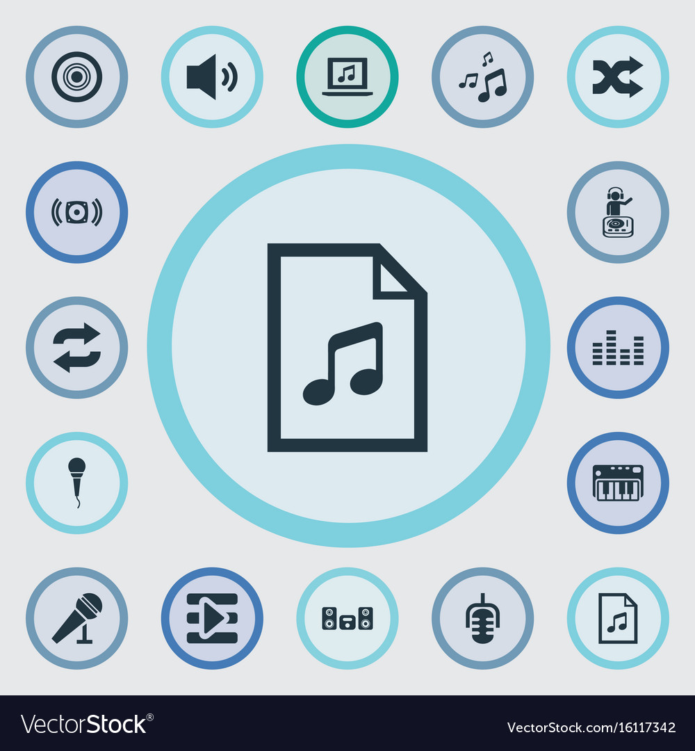 Set of simple icons element