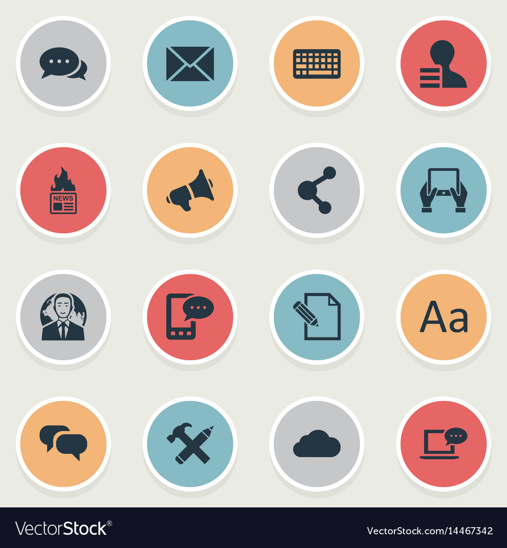 Set of simple user icons