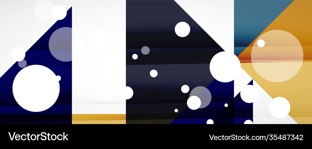 Set triangle geometric backgrounds Royalty Free Vector Image