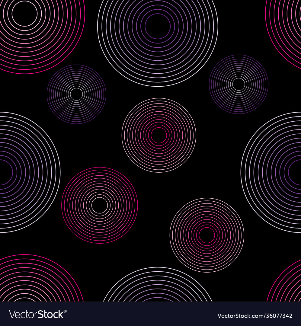 Simple circles geometric seamless pattern print vector image Simple circles geometric seamless pattern print