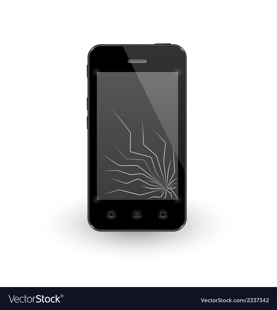 Smartphone with broken display