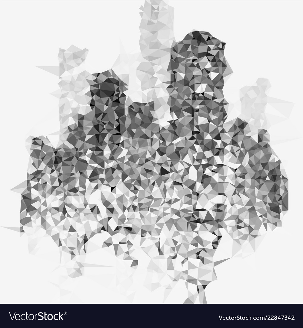 Triangular low poly mosaic abstract pattern vector image Triangular low poly mosaic abstract pattern