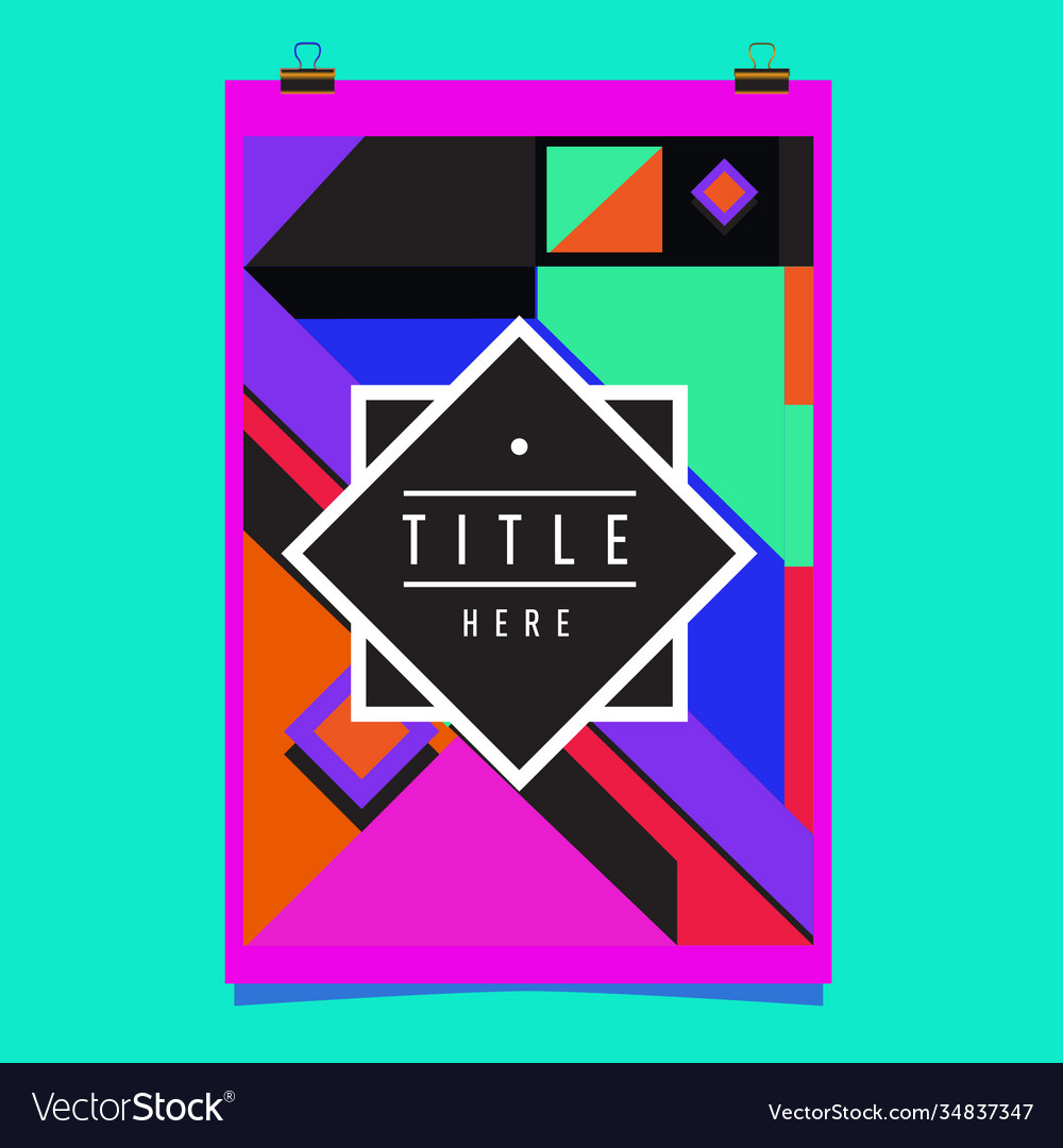 Abstract colorful geometric pattern background Vector Image Abstract colorful geometric pattern background